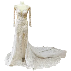 Robe de mariée, modèle Claudia, couleur ivoire