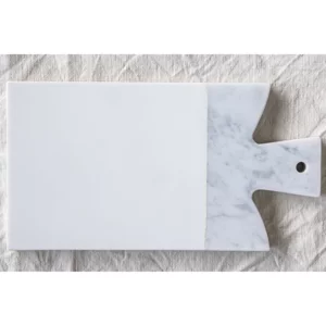 Tagliere in marmo bianco di Carrara e Krion