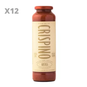 Rustikale Tomatensauce ohne Salz und Konservierungsstoffe, Crispino, 12x680g