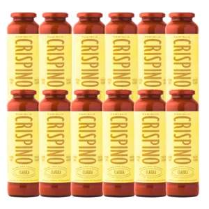 Klassische Tomatensauce ohne Salz und Konservierungsstoffe, Crispino, 12x680g