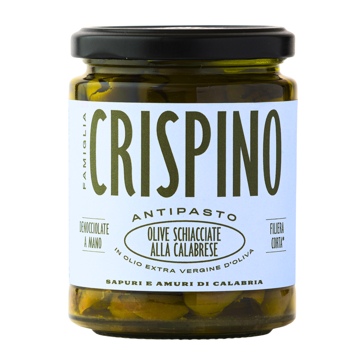 Gemahlene kalabrische Oliven in EVO-Öl, kurze Lieferkette, 270 g
