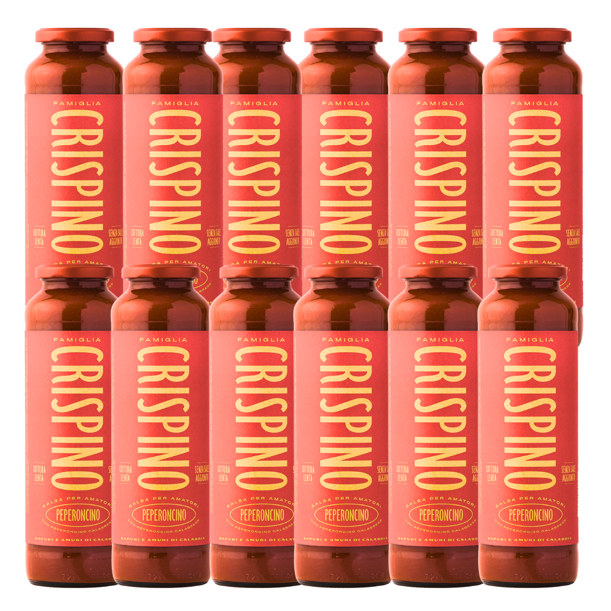 Tomatensauce mit Chili ohne Salz und Konservierungsstoffe, Crispino, 12x680g