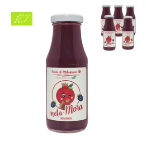Succo di melograno e mora BIO, box da 6 bottiglie, 6x200ml