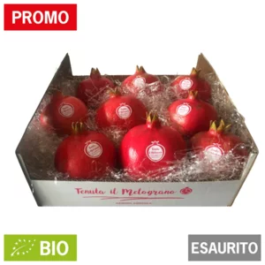 Melograni biologici italiani raccolti a mano, cassetta 15kg