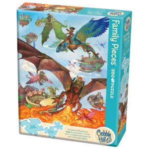 Puzzle Dragon Flight in lino e cartone impermeabile, 350pz