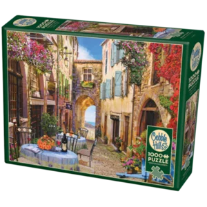 Puzzle French Village in lino e cartone impermeabile, 1000pz