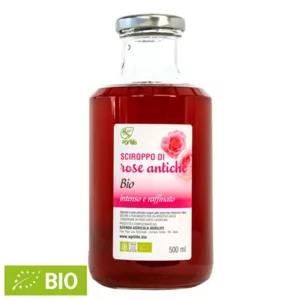 Sciroppo aromatico di petali di rose antiche, BIO, 500ml
