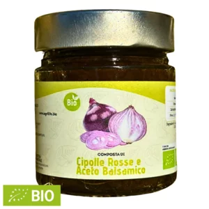 Composta di cipolle rosse e aceto balsamico, BIO, 230g
