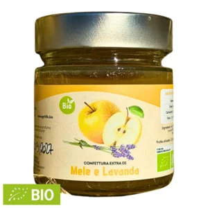 Confettura extra mele e lavanda, BIO,230g
