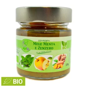 Composta di mele, menta e zenzero, BIO, 230g
