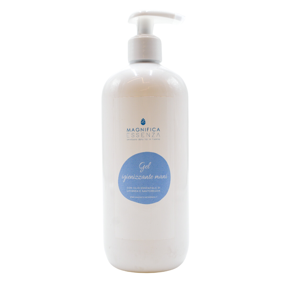 Gel igienizzante mani all'olio essenziale di Lavanda intermedia e santoreggia, 500ml