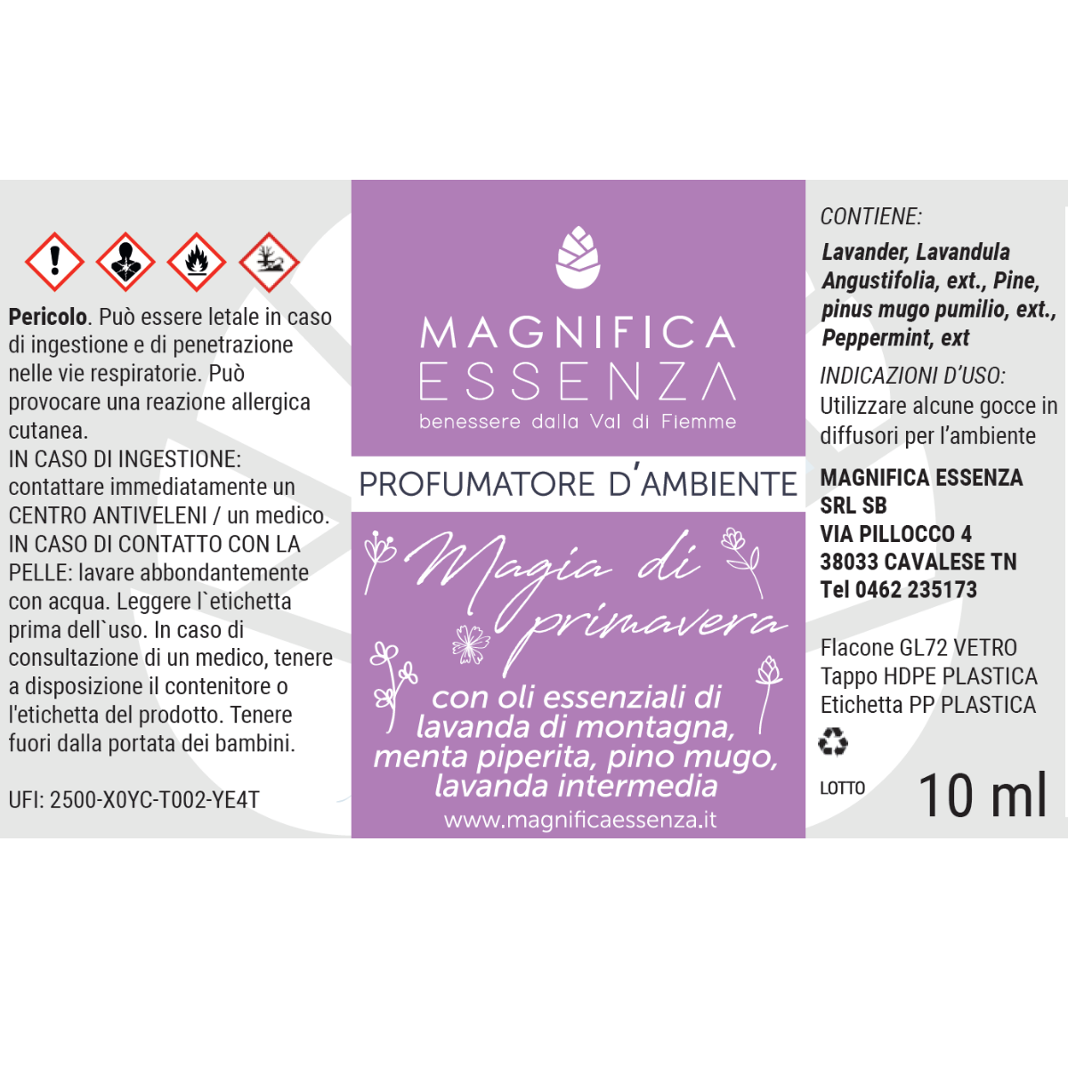 Gel mani igienizzante – 50 ML – Magnifica Essenza