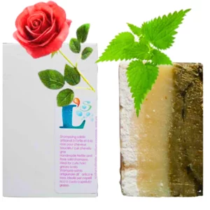 Festes Shampoo aus Brennnessel und Rose, für lockiges Haar, 100 g