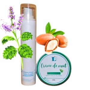 Gesichtspflegeroutine – Nachtcreme und Feuchtigkeitscreme – Argan und Patchouli