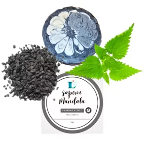 Mandala-Seife mit Aktivkohle und Minze, 70g