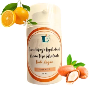 Feuchtigkeitsspendende Gesichtscreme mit Arganöl und Orangenduft – 50 ml 