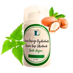 Crema viso idratante all'olio di argan e profumo di menta, 50 ml