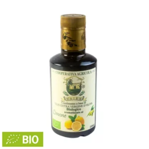 Olio E.v.o. biologico aromatizzato al limone, 250ml 