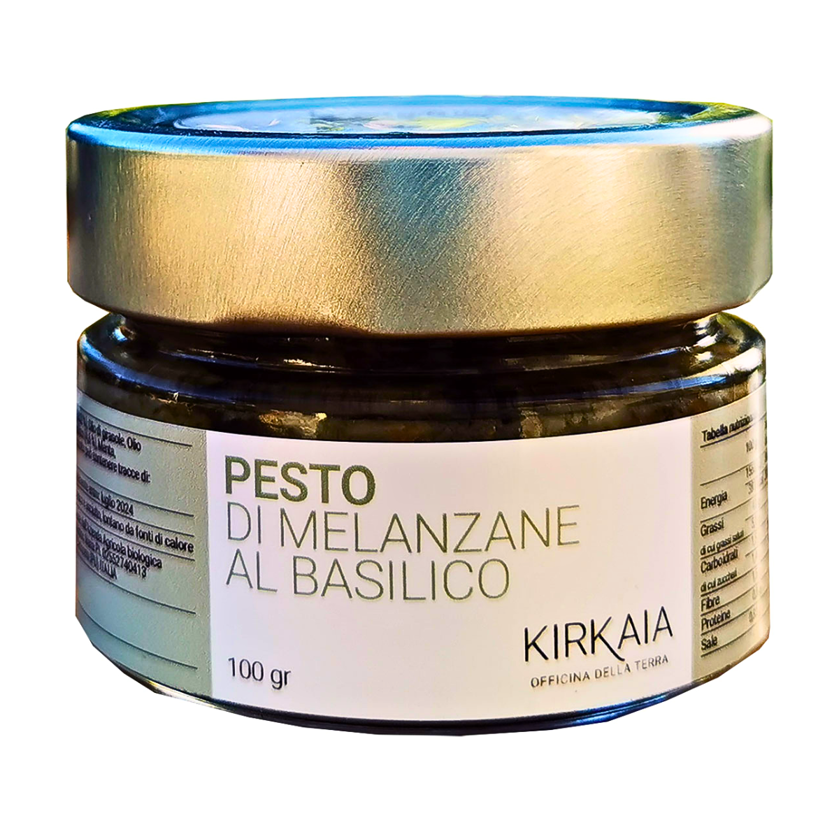 Auberginenpesto mit Basilikum