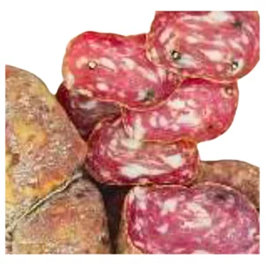 Soppressata bianca con pepe in grani, senza conservanti, 1kg