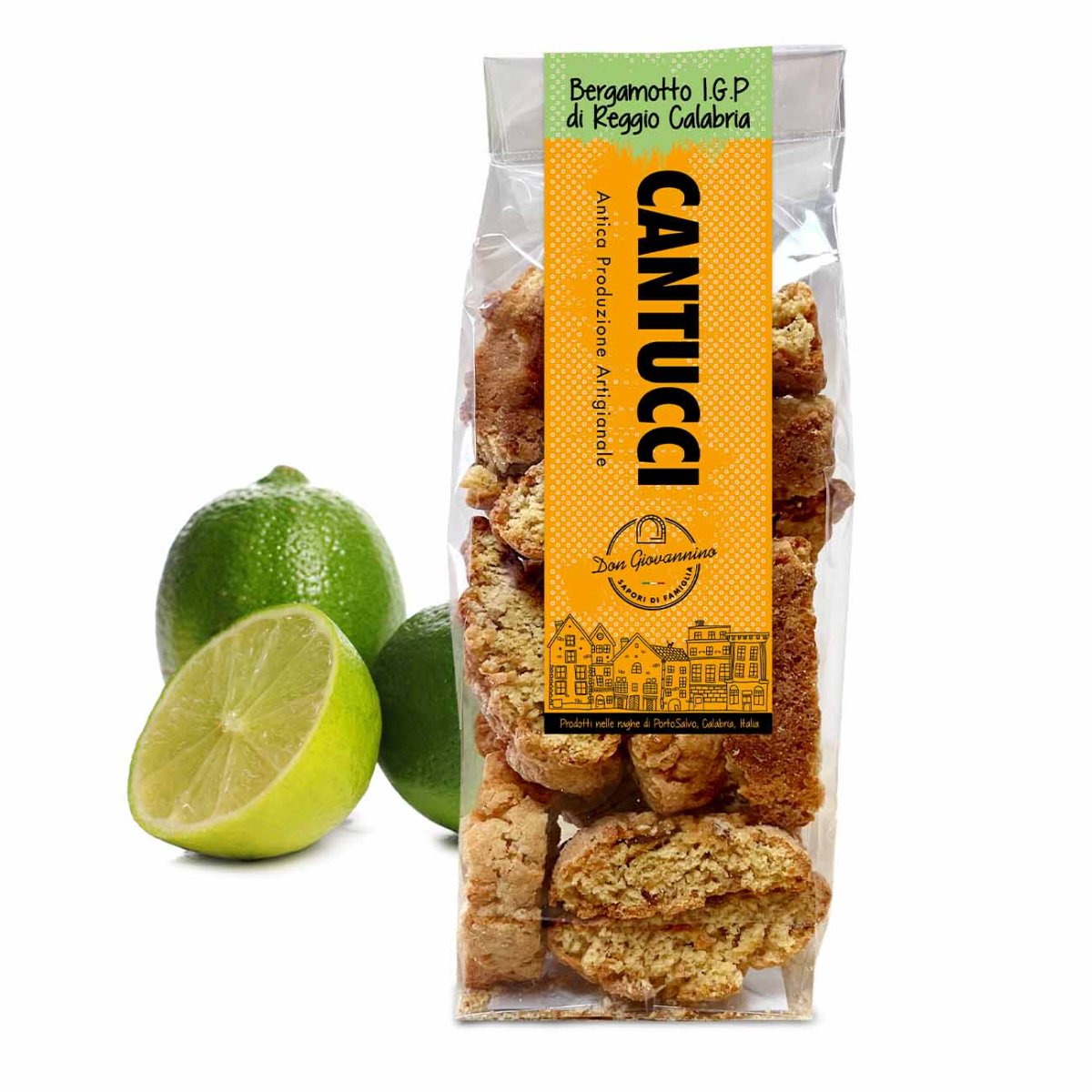 Handwerklich hergestellter Cantucci mit Bergamotte g.g.A. aus Reggio Calabria, 200 g