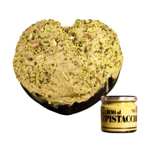 Süßes Pistazienherz mit Glas Pistaziencreme, 750g + 200g