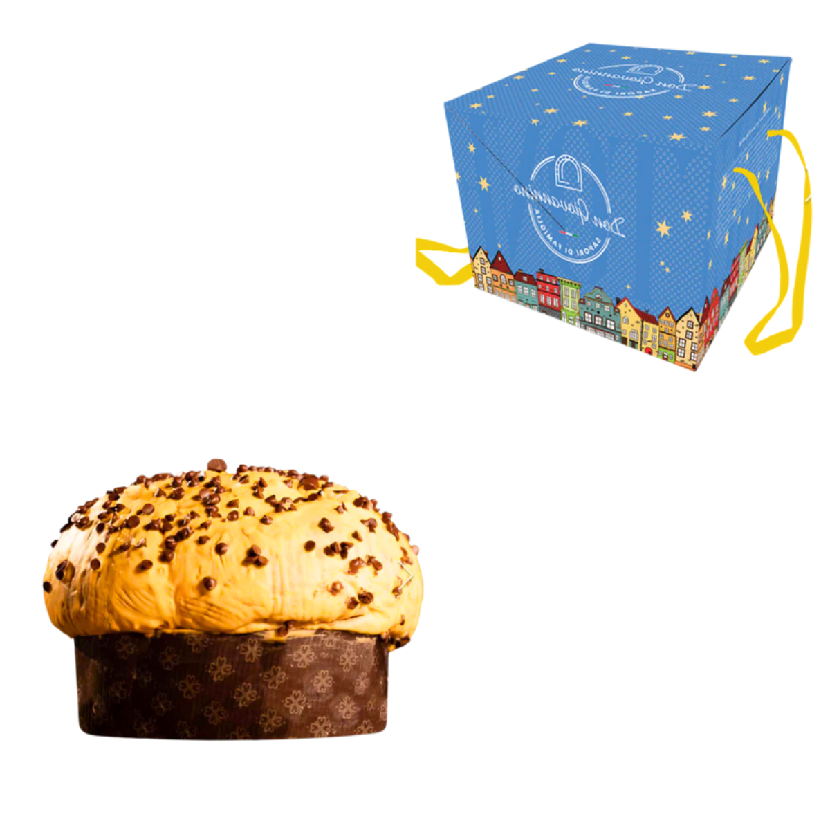 Orangen- und Schokoladen-Panettone