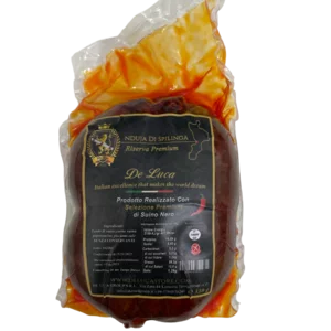 Nduja Di Spilinga Premium-Reserve vom schwarzen Schwein De Luca 100 % italienisch, hergestellt in Kalabrien