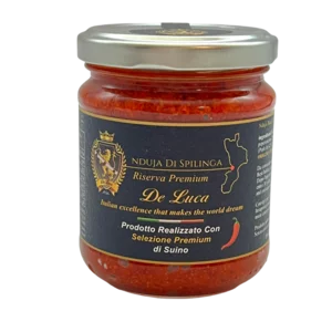 Nduja di Spilinga riserva premium De Luca, vasetto 180g