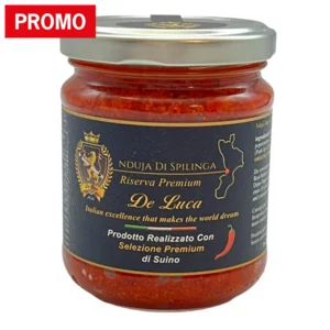 Nduja di Spilinga riserva premium De Luca, vasetto 180g