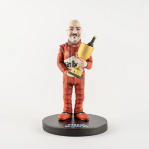 Vollständig personalisierte 3D-Figur aus handbemaltem Harz, 27 cm, F1-Fahrer
