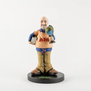 Vollständig personalisierte 3D-Figur aus handbemaltem Harz, 27 cm, Meister