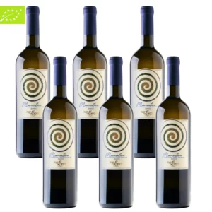Vino bianco biologico siciliano Mamertino Doc, 6 x 750 ml 