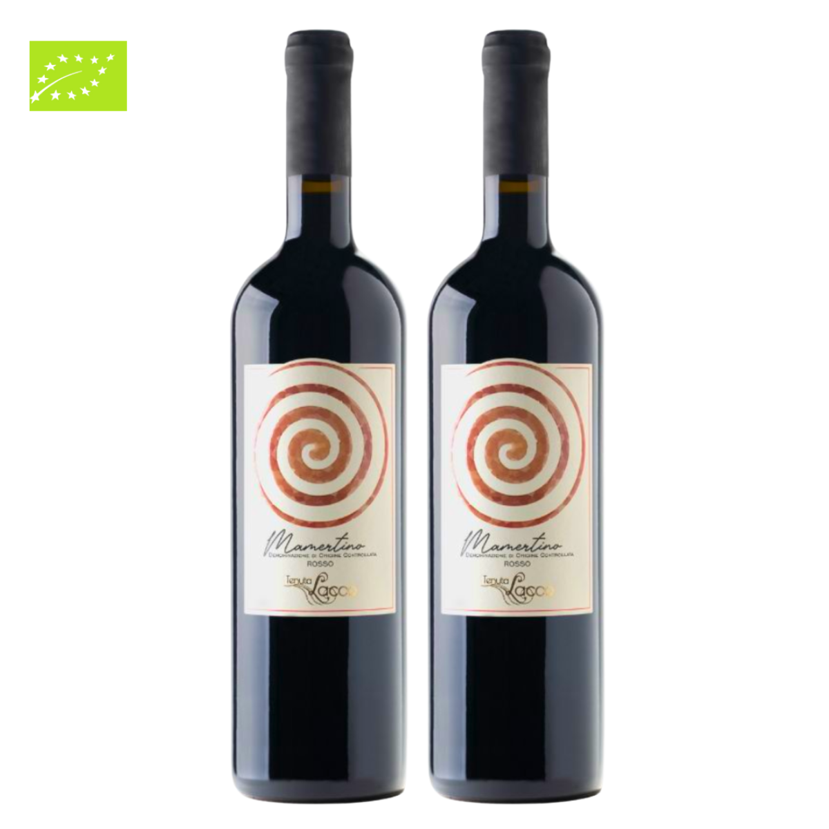 Vino rosso biologico siciliano Mamertino Doc, 2x750 ml 