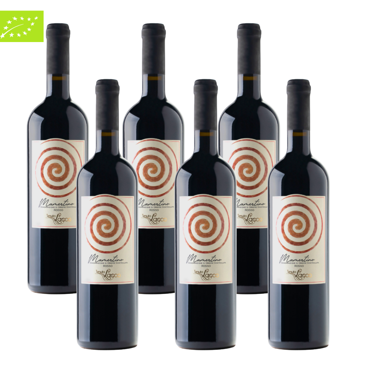 Vino rosso biologico siciliano Mamertino Doc, 6 x 750 ml 