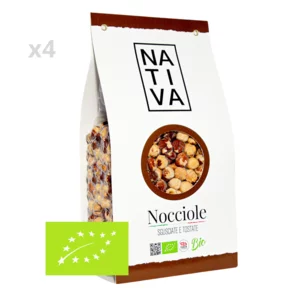 Noisettes bio décortiquées et grillées, 4x1Kg