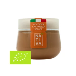 Crema spalmabile biologica nocciola e caramello salato, 230g