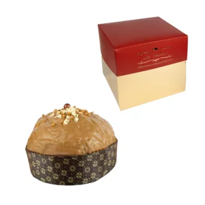 Panettone artigianale caramello e albicocca, 750g