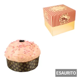Panettone artigianale mandorlato all'amarena, 750g