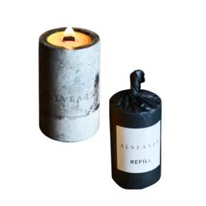 Set candela in cera d'api Alvearia Original con ricarica,  300g