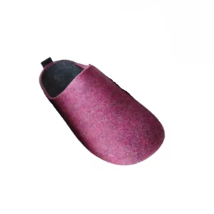 Babouche femme feutre fuchsia