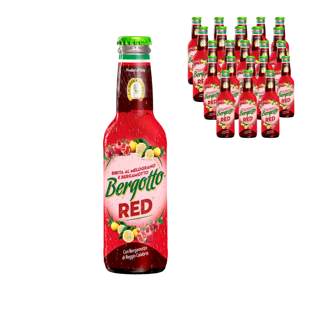 Bibita frizzante Bergotto Red, 24x200ml
