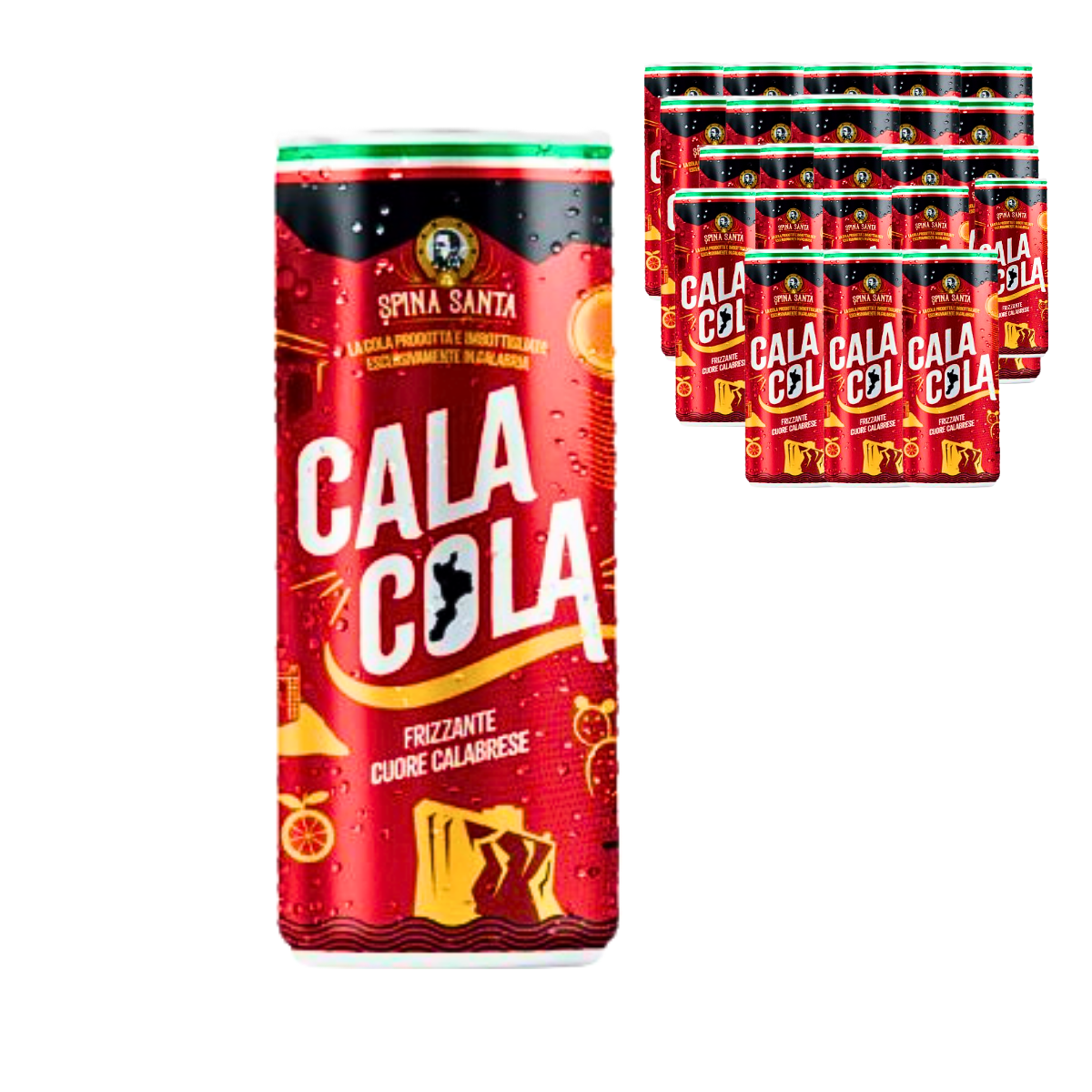 Cala Cola Kalabrisches kohlensäurehaltiges Erfrischungsgetränk, 24x33cl