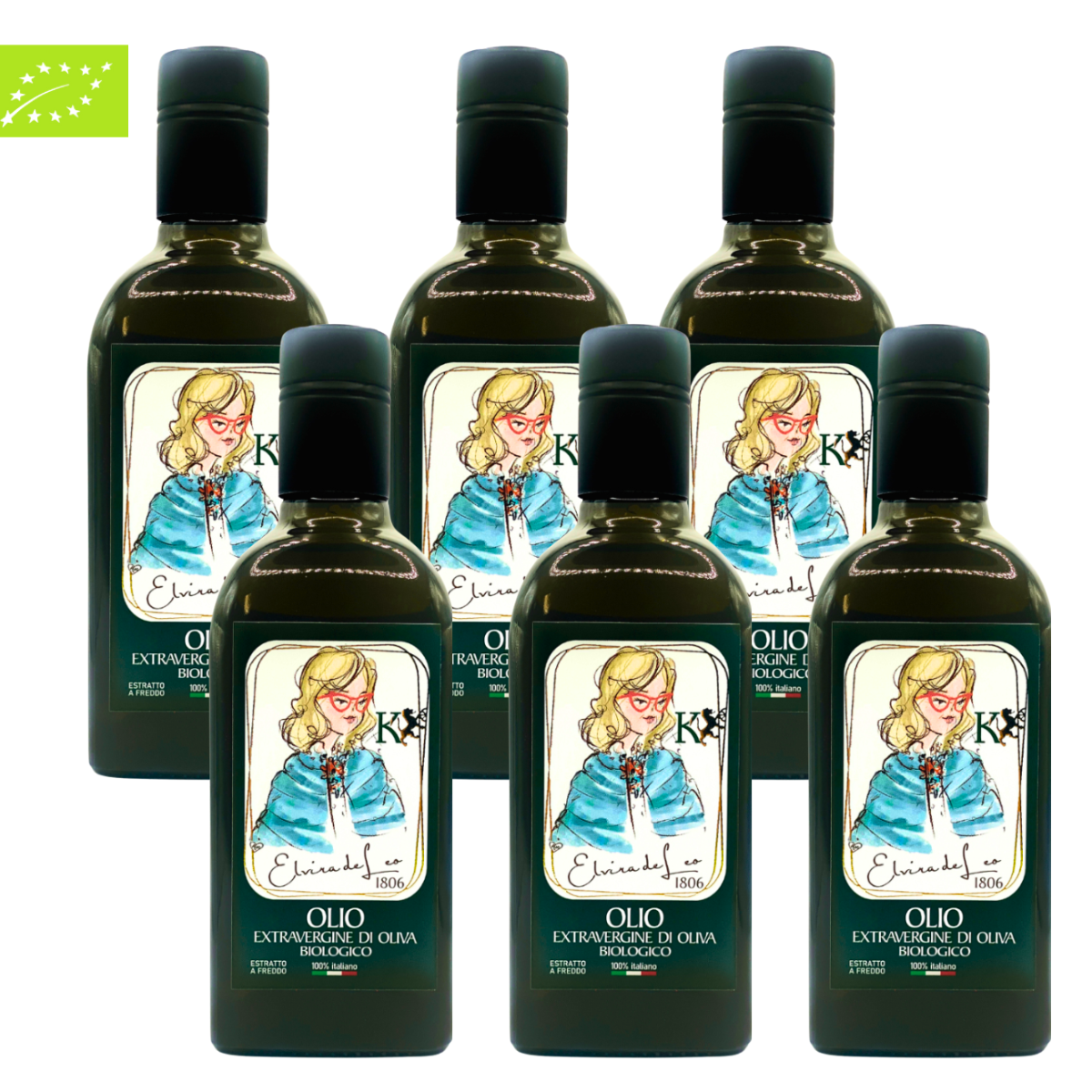 Kaltextrahiertes Bio-Olivenöl extra vergine – 100 % italienisch, 500 ml