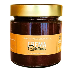 Crema di fave di cacao e nocciole leggermente alcolica, 190g