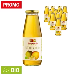 Succo di mela Bio non filtrato spremuto a freddo,12x750ml 