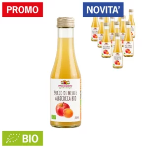 Succo di mela e albicocca Bio spremuto a freddo, 12x200ml 
