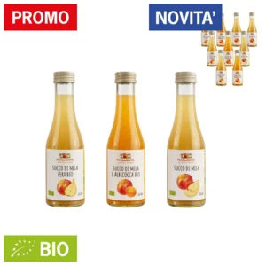 Mix succhi Bio di mela, albicocca e pera, 12×200ml