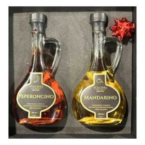 Box regalo olii aromatizzati Vulcino: peperoncino e mandarino, 100ml cad.