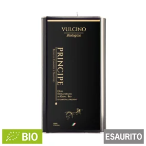 Olio extra vergine di oliva biologico Principe blend caninese e frantoio, 1L